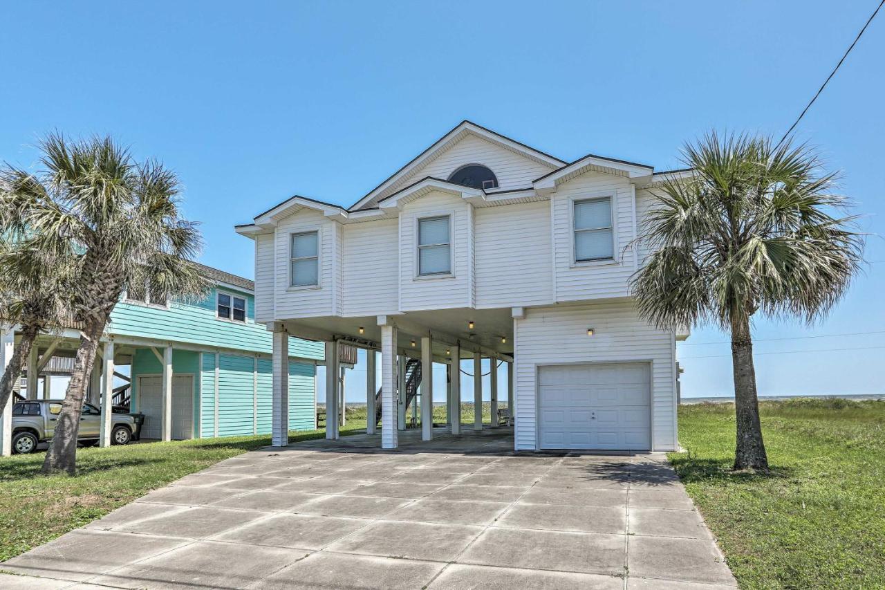 Oceanfront Galveston Home - Walk To Beach! Buitenkant foto